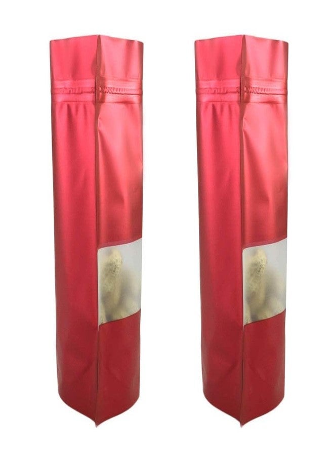 VELEXE Red Matte Zip Lock Stand Up Pouches | 180mm*260mm | 750 Grams | Pack of 100 | Reusable, Leakproof & Airtight Multi-Purpose Pouches with Self-Sealing Technology - Image 5